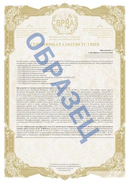 Образец Приложение к СТО 01.064.00220722.2-2020 Шумерля Сертификат СТО 01.064.00220722.2-2020 
